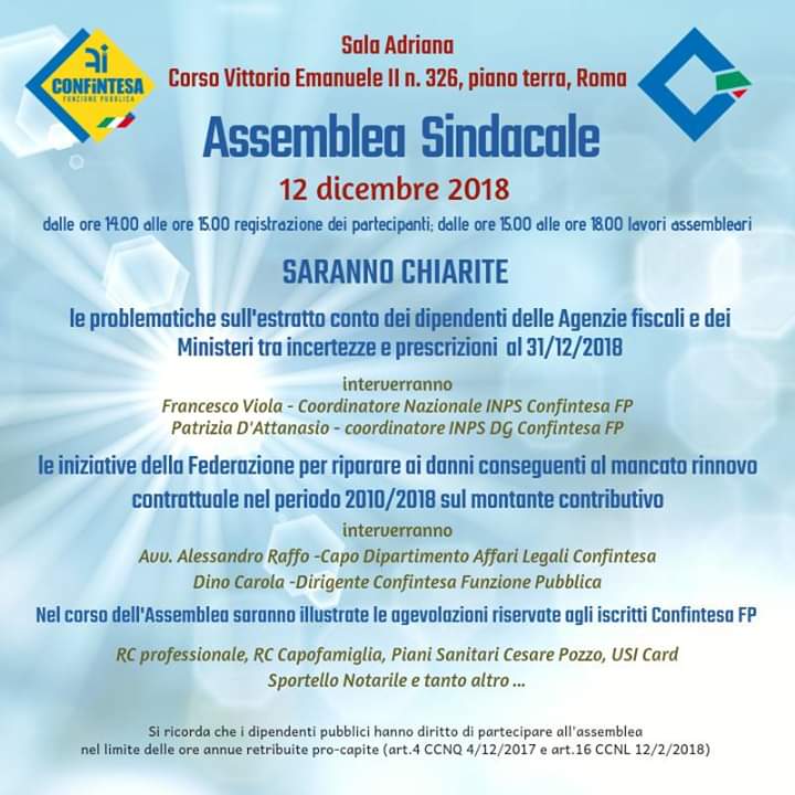 Evento presso la Sede Nazionale di Roma – Ricorso per la pensione – oggi ultimo giorno