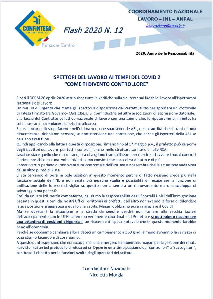 Da ispettore a controllore: la carriera sfolgorante dei colleghi dell’Ispettorato del lavoro